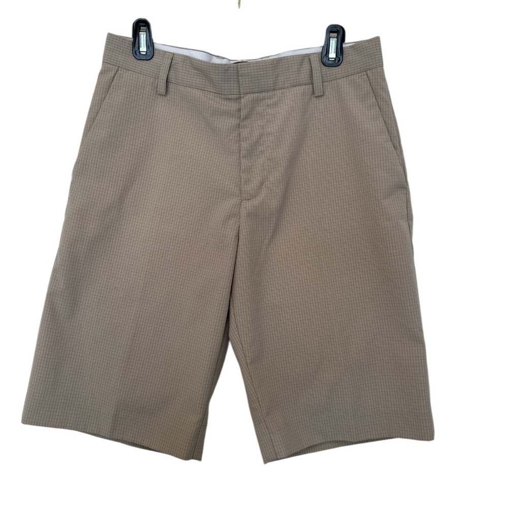 Men’s Adidas Golf Shorts Tan/Beige Gingham size 30